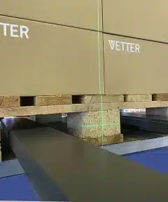 Bild 1 Kreuzlaser für Gabelstapler